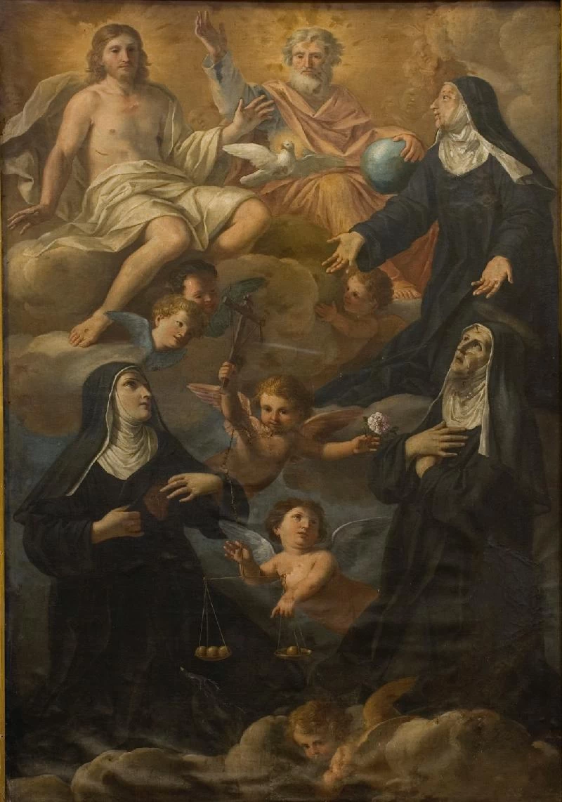 La Trinità adorata da tre Sante agostiniane